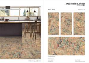 Carreaux de porcelaine effet designer, finition ultra brillante Jazz, 60x120cm, 600x1200mm, format 24x48, pour murs et sols intérieurs élégants. - Product Image 5