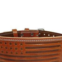 Ceinture de musculation robuste en cuir de vachette premium pour l'entraînement en salle de sport, équipement de soutien dorsal, avec option OEM économique