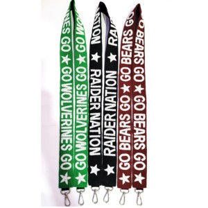 Sangle de sac à main perlée LSU Geaux Tigers, faite à la main, personnalisée, en coton, avec perles de verre, fabriquée en Inde pour sacs transparents - Product Image 4