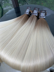 Cheveux humains vierges de qualité supérieure, couleur claire avec racines foncées, pour la coloration, le tressage et la fabrication de perruques - Product Image 5