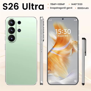 สมาร์ทโฟน S26 Ultra 5G คุณภาพสูง ปลดล็อคแล้ว หน่วยความจำ 16GB+1TB หน้าจอ HD ขนาดใหญ่ 7.3 นิ้ว แบตเตอรี่ 8000mAh พร้อมปากกาสไตลัสในตัว - Product Image 2