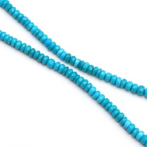 Collar de cuentas redondas de turquesa de Arizona, plata de ley, ajustable, joyería de piedras preciosas naturales, venta al por mayor, hecho a mano - Product Image 4