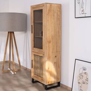 Vitrina de exhibición de madera de mango de 2 puertas Vandana Royal Frame con frente decorativo reversible - Product Image 3