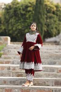 Vestido de novia afgano de estilo étnico, vestido de novia afgano hecho a mano, vestido afgano Kuchi al mejor precio - Product Image 2