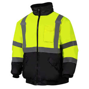 Chaqueta de Trabajo de Alta Visibilidad Reflectante, Chaqueta de Invierno de Alta Visibilidad, Algodón con Certificación Oeko-Tex, Precios Razonables para Hombre - Product Image 4