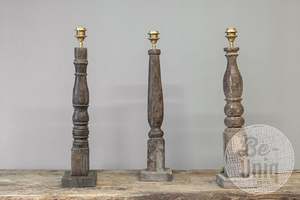 Base de Lámpara de Mesa de Madera Baluster, Diseño Contemporáneo Torneado, Desmontable, Ecológico, Hecho a Mano, Elegante, para Dormitorio o Sala de Estar - Product Image 2