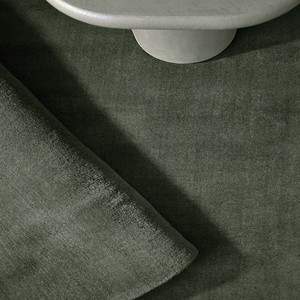 Tapis uni vert olive, 14 mm d'épaisseur, tissé à la main, moderne, luxueux, doux, pour salon et chambre à coucher - Product Image 4