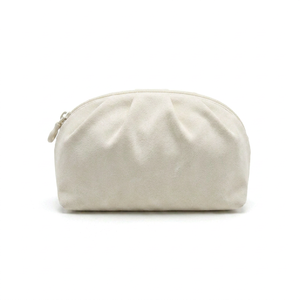 RootsMen Ivory polyester Cosmetic <b>Bag</b> Medium Size Zipper Closure Portable Letter Pattern Simple Style - Product Image 5