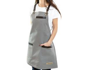 Tablier de barman professionnel en toile avec logo personnalisé, sangle en cuir réglable, uniforme de mixologie, luxe, pour personnel de bar de boîte de nuit - Product Image 3