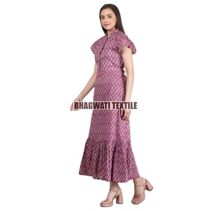 Vestidos de algodón de moda para mujer para Noche de playa y fiesta-Ropa de verano Tamaño 6XL con decoración de botones y mangas coloridas - Product Image 4
