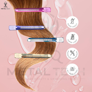 Pinces de sectionnement professionnelles en acier inoxydable pour la coiffure, robustes et de qualité supérieure, outils de maintien pour salon de coiffure - Product Image 5
