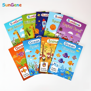 Impression personnalisée, impression UV, estampage à chaud dorée, carton ondulé, livre de coloriage pour enfants, activités de dessin, livres de coloriage manga avec autocollants - Product Image 1