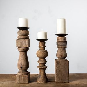Elegant Wooden Candle Holder For Living Room Centerpiece Decoration With Timeless Craftsmanship And Warm Appeal - Product Image 1