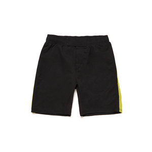 Shorts d'arts martiaux rayés noirs pour garçons, séchage rapide, coupe classique, vêtements pour enfants - Product Image 3
