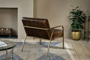 Fauteuil en cuir côtelé Mirai, sièges modernes haut de gamme, revêtement durable, vente en gros, exportation d'Inde - Product Image 3