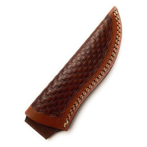 Funda de cuero para cuchillo, funda para cuchillo de camping al aire libre, soporte para cuchillo de hoja fija, funda para cuchillo hecha a mano con presilla para cinturón, funda de cuero para cuchillo - Product Image 3
