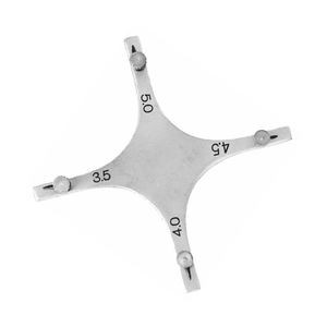 Positionneur d'orthodontie dentaire de type étoile Boone pour brackets métalliques, avec jauge Boone CE par Grip Surgical - Product Image 3