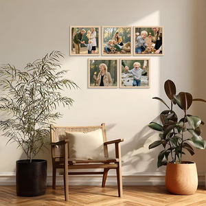 Cadre photo en bois de qualité supérieure, élégant, fait à la main, cadre photo en bois de table, style vintage, écologique, cadre photo fait à la main, décoration de la maison - Product Image 6