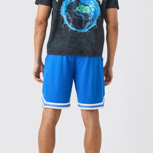 Shorts de basketball sur mesure pour hommes grandes tailles 2026, style hip-hop, sublimation polyester à séchage rapide avec logo brodé - Product Image 4