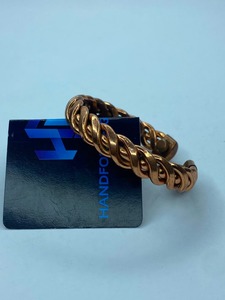 Open Cuff <b>Copper</b> Brass Adjustable Handmade Eco-Friendly Vintage Gold Plated Unisex Wedding <b>Bracelet</b> - Product Image 4