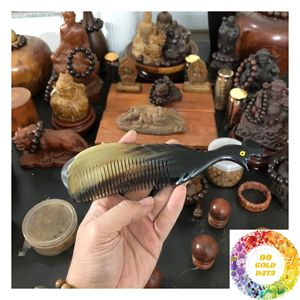 หวีทำจากเขาควายธรรมชาติ หวีทำมือจากเขาควายที่มีพื้นผิวธรรมชาติ สำหรับจัดแต่งทรงผม ดูแลเส้นผม และใช้ในงานดูแลส่วนบุคคล - Product Image 5