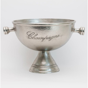Hot Selling Antique Brass Finish Champagne Bowl Vintage <b>Footed</b> Wine Cooler Aluminum Metal <b>Ice</b> Bucket For Wedding Party Barware - Product Image 4