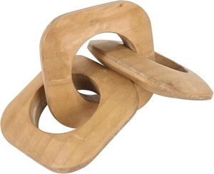 Escultura Geométrica Decorativa de Madera Natural Ecológica para Mesa, Decoración del Hogar, Adorno para Bodas - Product Image 5
