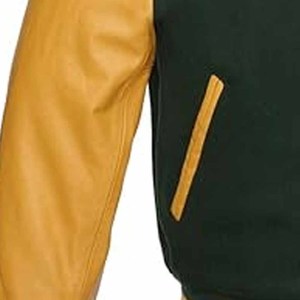 Embroidery <b>Men</b> College <b>Leather</b> Sleeves Custom Baseball Bomber Letterman Varsity <b>Jacket</b> - Product Image 3