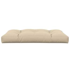 Coussin de palette d'extérieur en tissu beige 47,2''x31,5''x4,7'' - Product Image 4