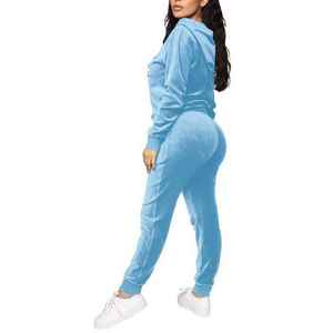 AAFII IMPEX Women <b>Zip</b> <b>Hooded</b> Eco-Friendly Quick Dry Lightweight Breathable Tracksuit Set Casual Sportswear Hoodie Sweatshirt - Product Image 6