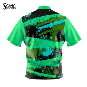 Custom Polyester Dartboard Polo Shirts Dart Jerseys and <b>Bowling</b> Shirts for Dart & <b>Bowling</b> Jersey - Product Image 6