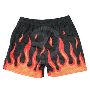 2026 Customizable <b>Men's</b> High Street Style Mid Waist Drawstring <b>Shorts</b> 100% Polyester Breathable Quick Dry Plus Size Made - Product Image 2