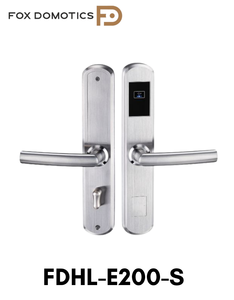 RFID Hotel Door <b>Lock</b> FDHL-E200-S Smart <b>Key</b> Card <b>Lock</b> | Offline Hotel <b>Lock</b> System | PMS Compatible | Fox Domotics - Product Image 2