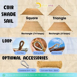 SOMBRERO DE FIBRA DE COCO VELA TRADICIONAL VIETNAM PARA EXTERIOR Y PLAYA - Product Image 2
