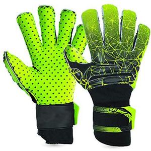 Football Goalkeeper Gloves Full Finger PU Synthetic Leather Non Slip Breathable Adjustable Wrist <b>Strap</b> Hook Loop Closure Unisex - Product Image 2