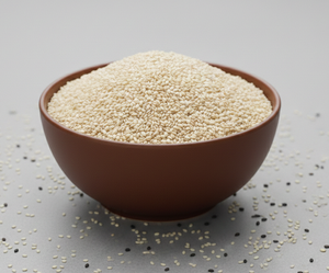 Graines de sésame blanches décortiquées naturelles de haute qualité, 100 % pures, grade A, sans additifs, prix de gros, approvisionnement en vrac pour l'exportation en Inde - Product Image 2