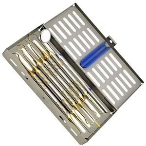 Sambrialmed International Gold Dental Composite Filling Instruments Kit Set Of 7 Pieces Restorative Manual SI-02-7000 - Product Image 2