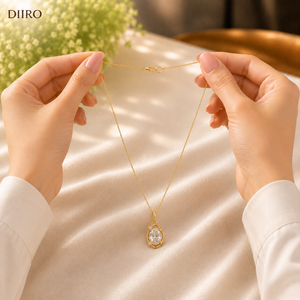 Premium Moissanite Oval Shape Diamond <b>Pendant</b> 18K Vermeil Yellow <b>Gold</b> Everyday Wear Jewelry - Product Image 4