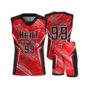 Custom Sublimation Basketball Uniform Set Jersey Team Breathable Quick Dry Durable 100% Polyester Sportswear for <b>Men</b> - Product Image 1