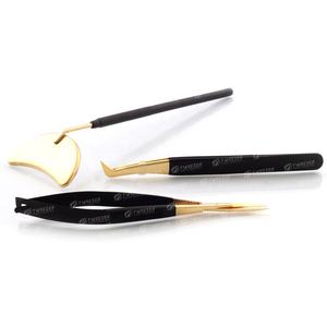 Pince à cils en acier inoxydable en forme de coeur personnalisée en grande quantité Extensions professionnelles testées à la main - Product Image 2