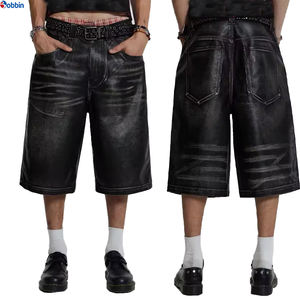 กางเกงยีนส์ขาสั้นทรงโอเวอร์ออลล์ผู้ชายแบรนด์เทรนดี้ ทรงปกติ ซักง่าย ทรงหลวม ความยาว 3/4 ผลิตจากผ้าฝ้าย 100% เป็นมิตรต่อสิ่งแวดล้อม แห้งเร็ว ระบายอากาศได้ดี - Product Image 6