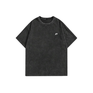 Camisetas de Hombre Estilo Vintage Lavado OEM, Oversize, 200G, Mezcla de Algodón Pesado, Ropa Casual, Venta al por Mayor, Proveedor de EE. UU. - Product Image 1