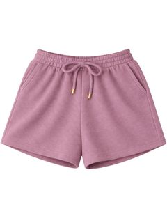 Conjunto de dos piezas para mujer: top corto acanalado y shorts con cordón, blanco puro con bordado floral, estilo casual, personalizable. - Product Image 2