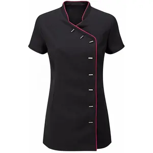 Esthéticienne Travail Porter Uniforme Thai Massage Tunique Spa Uniformes Hôtel Salon de Beauté SPA Uniformes pour Femmes esthéticienne tunique haut