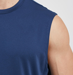 Débardeur de sport oversize de haute qualité pour hommes, en coton vierge, sans manches, pour la course et la gym, personnalisable avec logo - Product Image 2