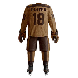 Uniforme de hockey sur glace fabriqué au Pakistan, de haute qualité, en tissu 100% polyester, léger, respirant et confortable pour une utilisation toute saison. - Product Image 3