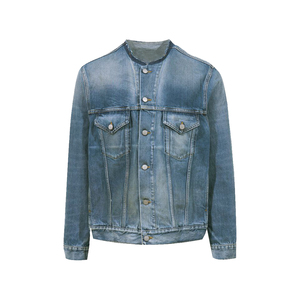 2026 New <b>Summer</b> Collection Amazing Desgin <b>Men</b> Denim <b>Jacket</b> Faded Colour Stylish Printed Cotton Fabric <b>Men</b> Denim <b>Jacket</b> - Product Image 3