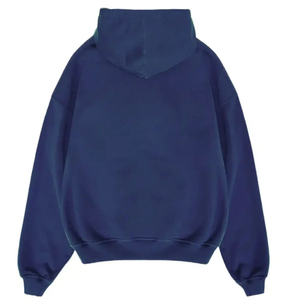 Sudadera con Capucha Unisex Oversize Lavada, Gris Sólido, Algodón French Terry, Casual, Ajuste Regular, Diseño de Bolsillo Tejido para Otoño - Product Image 6