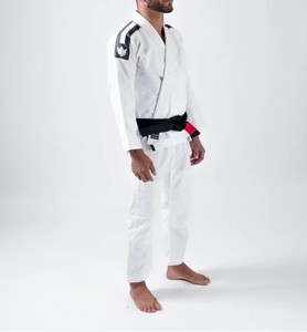 ชุดยูโดผ้าฝ้ายยืด 100% สำหรับฝึกซ้อมและแข่งขัน BJJ Kimono Gi ระบายอากาศได้ดี น้ำหนักเบา 460 กรัม ปรับแต่งโลโก้ด้านหน้าได้ - Product Image 5