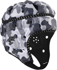 Casque rembourré souple, protège-tête de football américain 7v7 avec bandes réfléchissantes, casquette de rugby pour gardien de but, hockey - Product Image 3